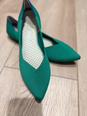 Rothy's Shamrock green Pointed-Toe Flats